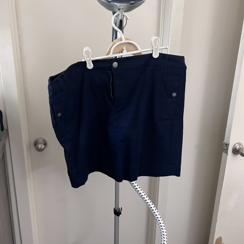Blue mini skirt